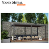 Gazebos en verre imperméable 3x3 3x4 Gazebos extérieurs Gazebos en aluminium de terrasse Toit en métal de luxe extérieur personnalisé Gazebos de jardin en aluminium