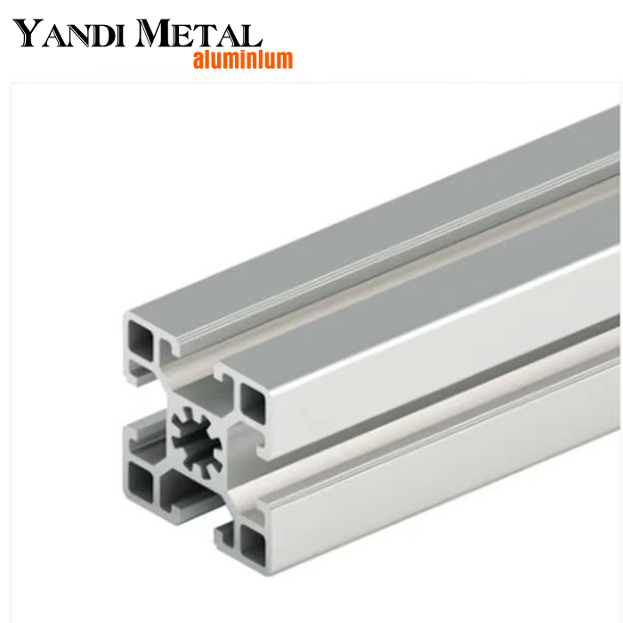 Profilés en aluminium extrudés à rainure en T en aluminium anodisé naturel de haute qualité du fournisseur