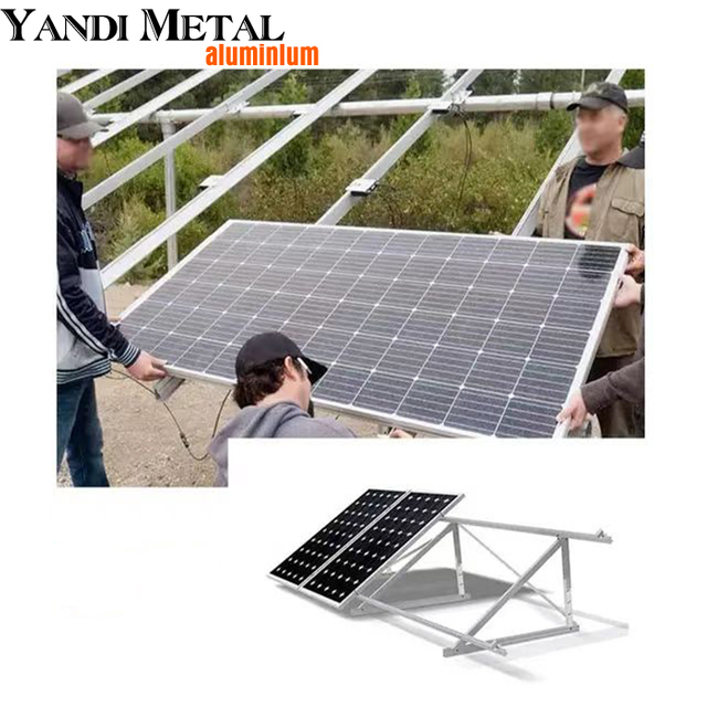 Profil en aluminium fait sur commande de panneau solaire d'extrusion de cadre en aluminium de panneau solaire d'OEM