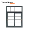 Yandi profilé en aluminium de haute qualité, fenêtre coulissante à double verre, fenêtre horizontale en verre