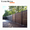 Clôture en plastique bois composite bois-plastique pour clôture de jardin de maison d'entrepôt