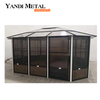 Gazebos extérieurs imperméables Gazebos de jardin modernes en aluminium Gazebos extérieurs et gazebos en métal Fabricants d'aluminium