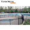 Clôture à lattes en métal pour piscine, revêtement en poudre écologique, sécurisé, panneau de clôture à lattes, clôture de jardin en aluminium