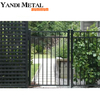 Porte de clôture soudée en métal et aluminium, pour Villa, maison, peinture en poudre, sécurité d'entrée extérieure, porte en aluminium
