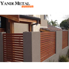 Écran de clôture de confidentialité de jardin en métal extérieur Clôture horizontale en aluminium décorée avec un panneau de clôture de confidentialité en aluminium noir