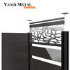 Yandi décore la piscine du jardin avec des panneaux de palissade en aluminium en bois de mamwood
