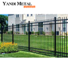 Insérer un tube carré noir panneaux de palissade en aluminium palissade patio jardin en alliage métallique palissade maison en aluminium