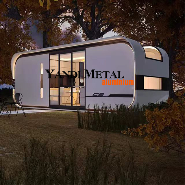 Cabine spatiale mobile de conteneur préfabriqué de luxe portable moderne de chambre à coucher