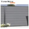 Matériau personnalisé bois blanc plastique PVC aluminium porte de jardin pièces de panneau de clôture