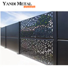 Clôture en aluminium personnalisée au design moderne, décoration de bricolage, écran métallique de confidentialité pour jardin, écran découpé au laser en aluminium