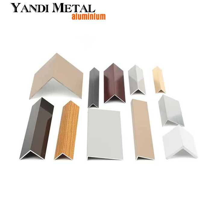 Produits en aluminium dimensionnés sur mesure de haute qualité Profilé d'angle en aluminium extrudé en forme de L Profilé en aluminium en forme de L
