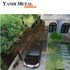 Persiennes extérieures modernes abri d'auto en aluminium patio garage de stationnement à toit rigide abri d'auto en aluminium de toit en polycarbonate