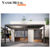 Système de pergola en aluminium pour jardin, fonction étanche de qualité, toit à persiennes étanche