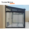 Solarium en alliage d'aluminium de jardin Solarium en verre en aluminium rétractable pour solarium Solarium en verre à cadre en aluminium