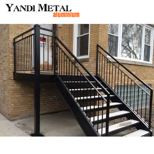 Balustrade de sécurité en aluminium pour escaliers de balcon, balustrade de sécurité personnalisée de haute qualité, pour couloir et chaussée