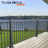 Les balustrades de clôture en aluminium de conception nouvelle sont fabriquées sur mesure pour les balcons en aluminium et les balcons d'escalier de toutes tailles