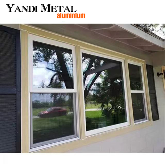 Nouveau design cadre en aluminium double verre balançoire à l'intérieur de la fenêtre d'ouverture fenêtre coulissante en aluminium en verre de sécurité