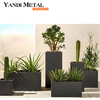 Peinture en poudre jardin petit arbre pot de fleurs en aluminium boîte de pot de fleurs en aluminium décorative extérieure personnalisée