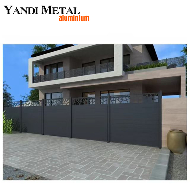 Meilleur prix Clôture de piscine en métal sur mesure, clôture de jardin de Villa, panneau de clôture décoratif en aluminium extrudé,