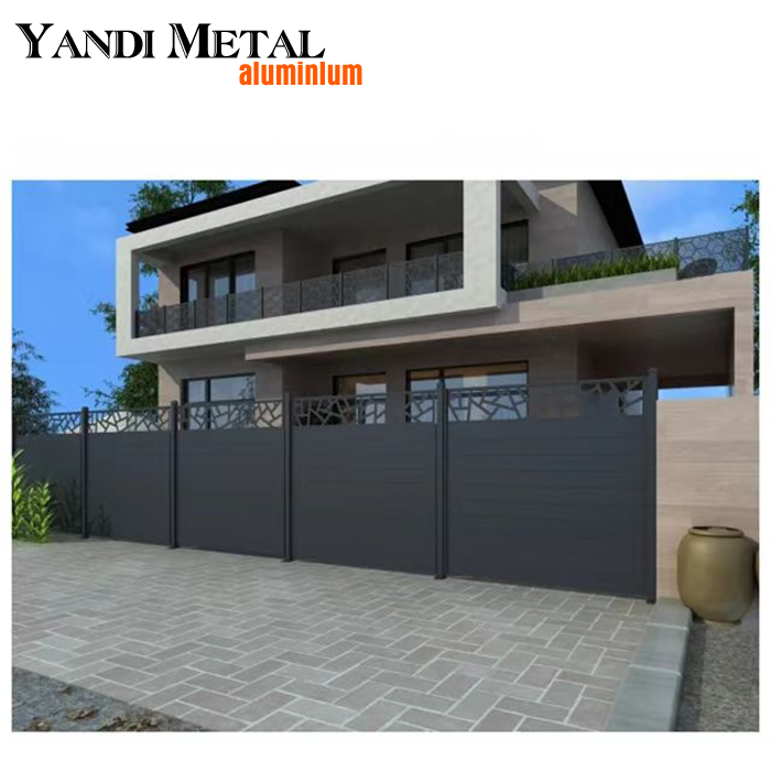 Meilleur prix Clôture de piscine en métal sur mesure, clôture de jardin de Villa, panneau de clôture décoratif en aluminium extrudé,