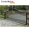 Porte de jardin automatique en aluminium, clôture de sécurité, panneau métallique, persienne en aluminium, porte à lamelles, porte soudée décorative