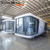 Maison préfabriquée Structure en acier préfabriquée sur mesure hôtel mobile vente modulaire maison capsule éco-conteneur