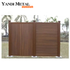 Système de sécurité de jardin décoratif de haute qualité, panneau de clôture en bois-plastique pour maison de patio de jardin extérieur