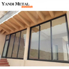 Conception de fenêtre en aluminium à double verre de taille personnalisée, cadre en aluminium en verre trempé, fenêtre coulissante horizontale