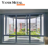 Yandi fournit des maisons profilés push-pull Fenêtres pour portes coulissantes en aluminium Fenêtres en aluminium Fenêtres insonorisées résidentielles