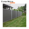 Porte de clôture coulissante en aluminium-plastique personnalisée moderne, maison extérieure de conception avant
