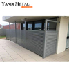 Panneaux de clôture de jardin en bande métallique moderne, pour cour avant, clôtures en aluminium enduit de poudre de haute qualité