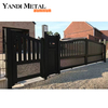 Clôture de poteau en aluminium de mode la dernière porte battante industrielle porte en aluminium automatique