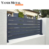 Clôture de panneau de clôture de jardin en aluminium avec clôture verticale à lattes de qualité durable prix usine sécurité personnalisée