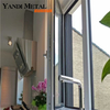 Yandi Factory Fenêtres à battants en aluminium à double vitrage résidentielles bon marché Windows à impact d'ouragan