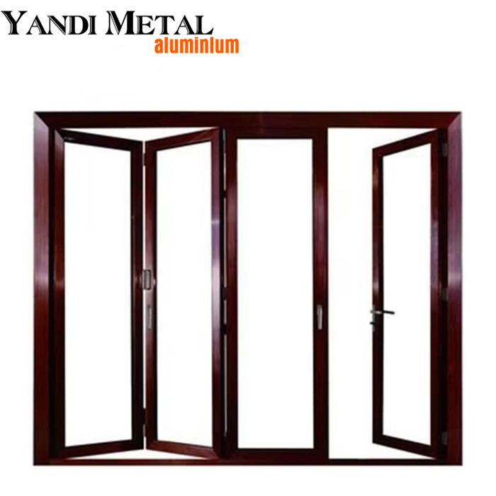 Design moderne populaire, profilé en aluminium, verre, salle de bains, balcon, chambre à coucher, porte coulissante indienne avec maille de gaze