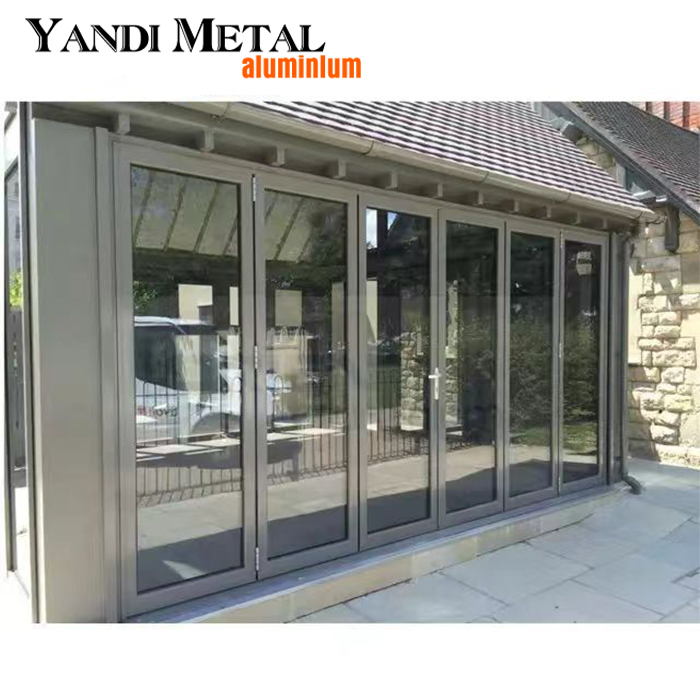 Le nouveau best-seller de luxe extérieur étanche en verre coulissant patio coulissant en fonte d'aluminium Toliet conception de porte d'entrée à la maison