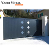 Panneau de clôture de porte en aluminium soudé, vente chaude, intimité, Villa, allée coulissante, porte familiale