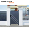 La dernière conception de porte en aluminium moderne, porte d'entrée coulissante automatique en métal, porte en aluminium