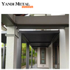Toit à persiennes électriques rétractables en aluminium, éclairage étanche à intensité variable, système de pergola bioclimatique de luxe