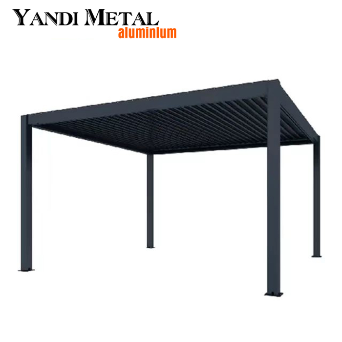 Les fabricants vendent directement de pergola extérieure en aluminium pergola électrique pergola personnalisée étanche en aluminium