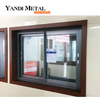 Yandi profilé en aluminium de haute qualité, fenêtre coulissante à double verre, fenêtre horizontale en verre