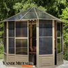 Gazebos extérieurs imperméables Gazebos de jardin modernes en aluminium Gazebos extérieurs et gazebos en métal Fabricants d'aluminium