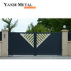 Portes métalliques en aluminium Allée porte de jardin coulissante électrique en métal Design Patio Porte coulissante en métal aluminium design Porte pliante