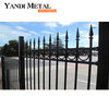 Insérer un tube carré noir panneaux de palissade en aluminium palissade patio jardin en alliage métallique palissade maison en aluminium