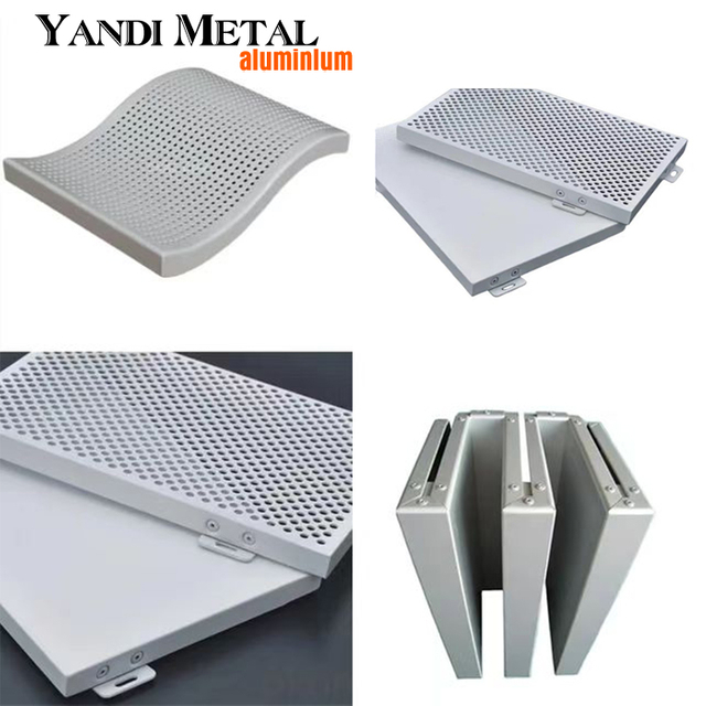 Bardage métallique Alucobond perforé Bardage aluminium massif extérieur