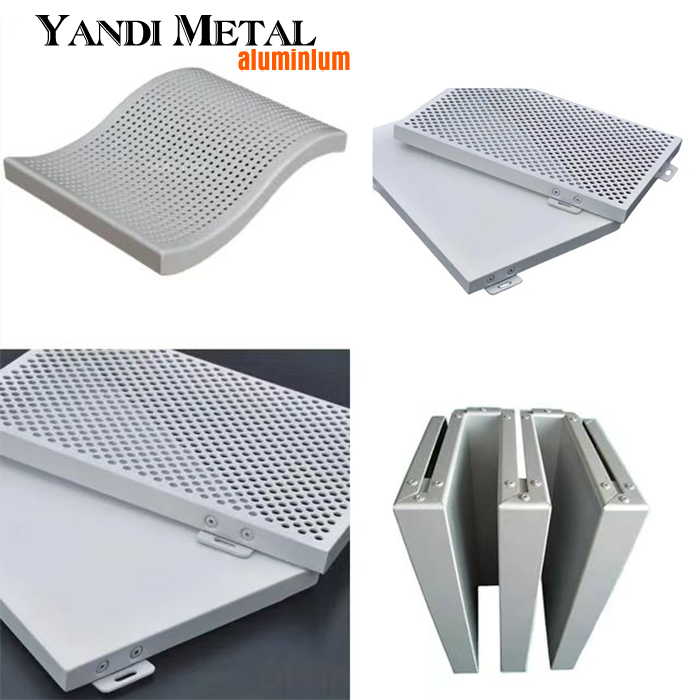 Bardage métallique Alucobond perforé Bardage aluminium massif extérieur