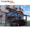 Hangar en polycarbonate facile à assembler, pergola en aluminium, garage de stationnement, hangar autoportant en aluminium