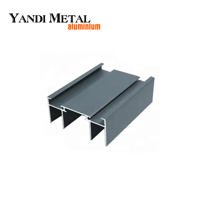 Tuyau creux imitation bois profilé en aluminium finition profilé en aluminium motif grain de bois finition grain de bois profilé en aluminium