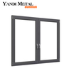 Persiennes à double vitrage Verre de fenêtre en aluminium Fenêtre à battants en aluminium Fenêtre coulissante en aluminium en alliage à rupture chaude