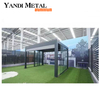 Balcon extérieur chaud en aluminium verre trempé maison jardin d'hiver véranda